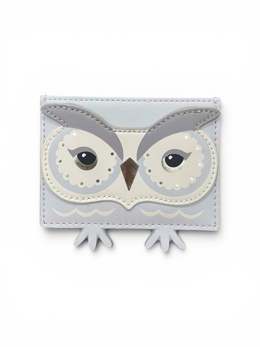 Kate Spade New York Star Bright Owl Saffiano Leather Card Holder Coin Purse
